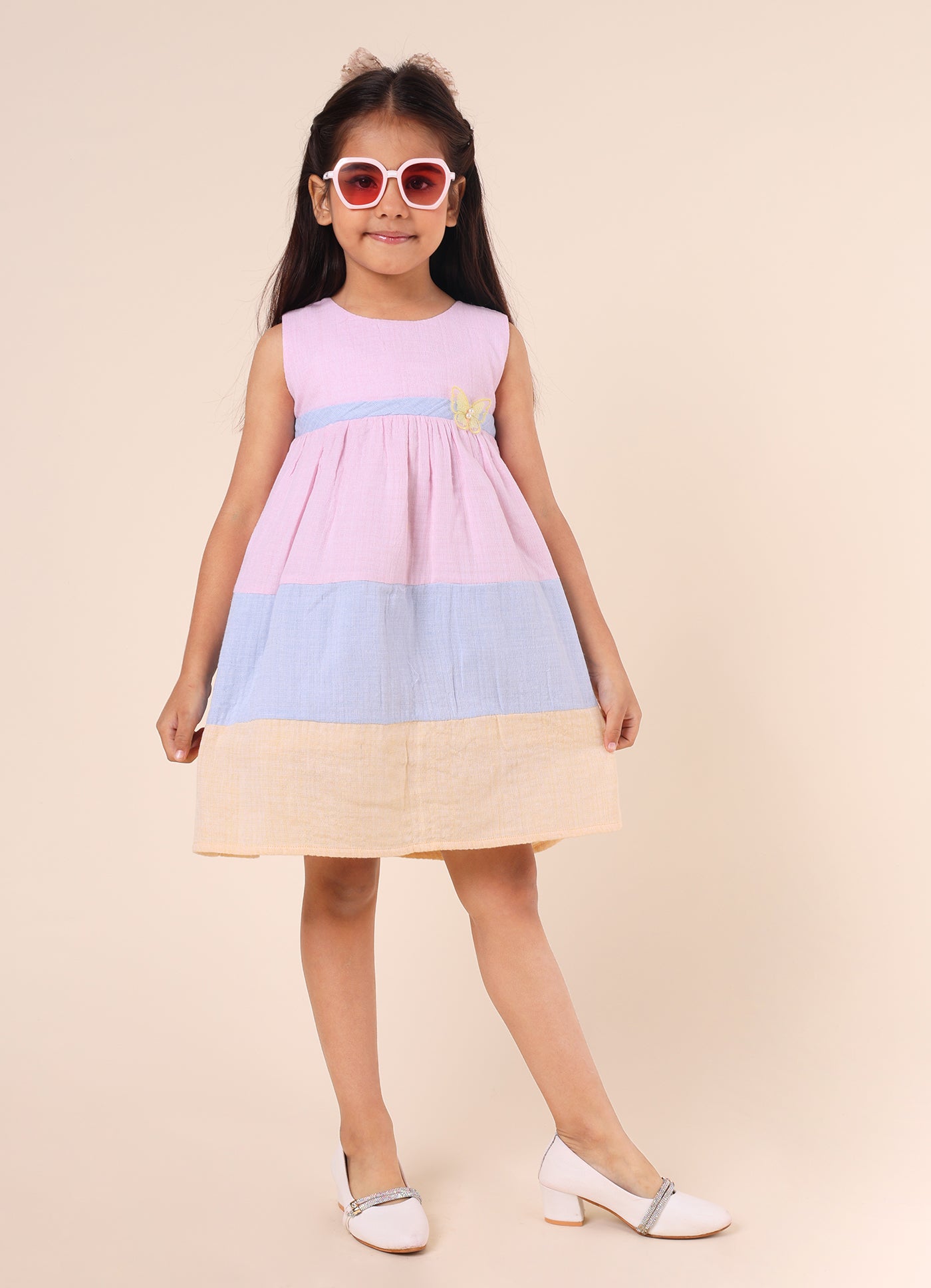 Multicolour Linen Dress