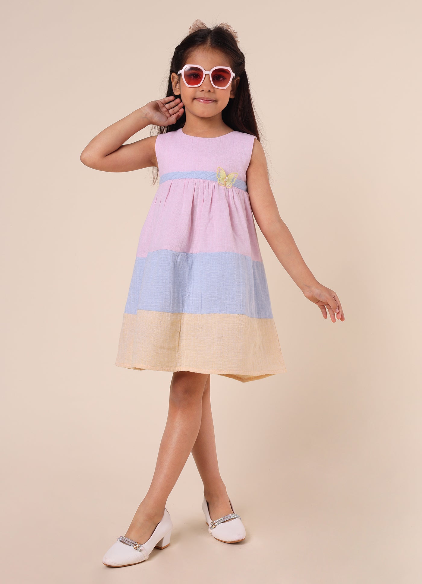 Multicolour Linen Dress