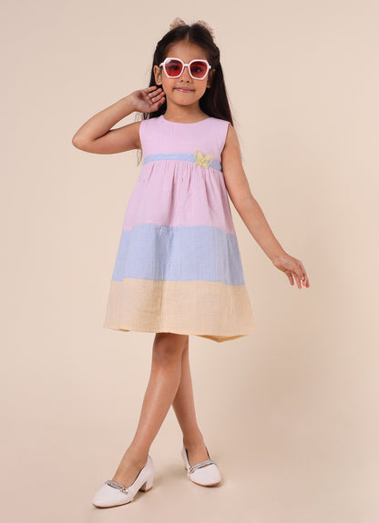 Multicolour Linen Dress