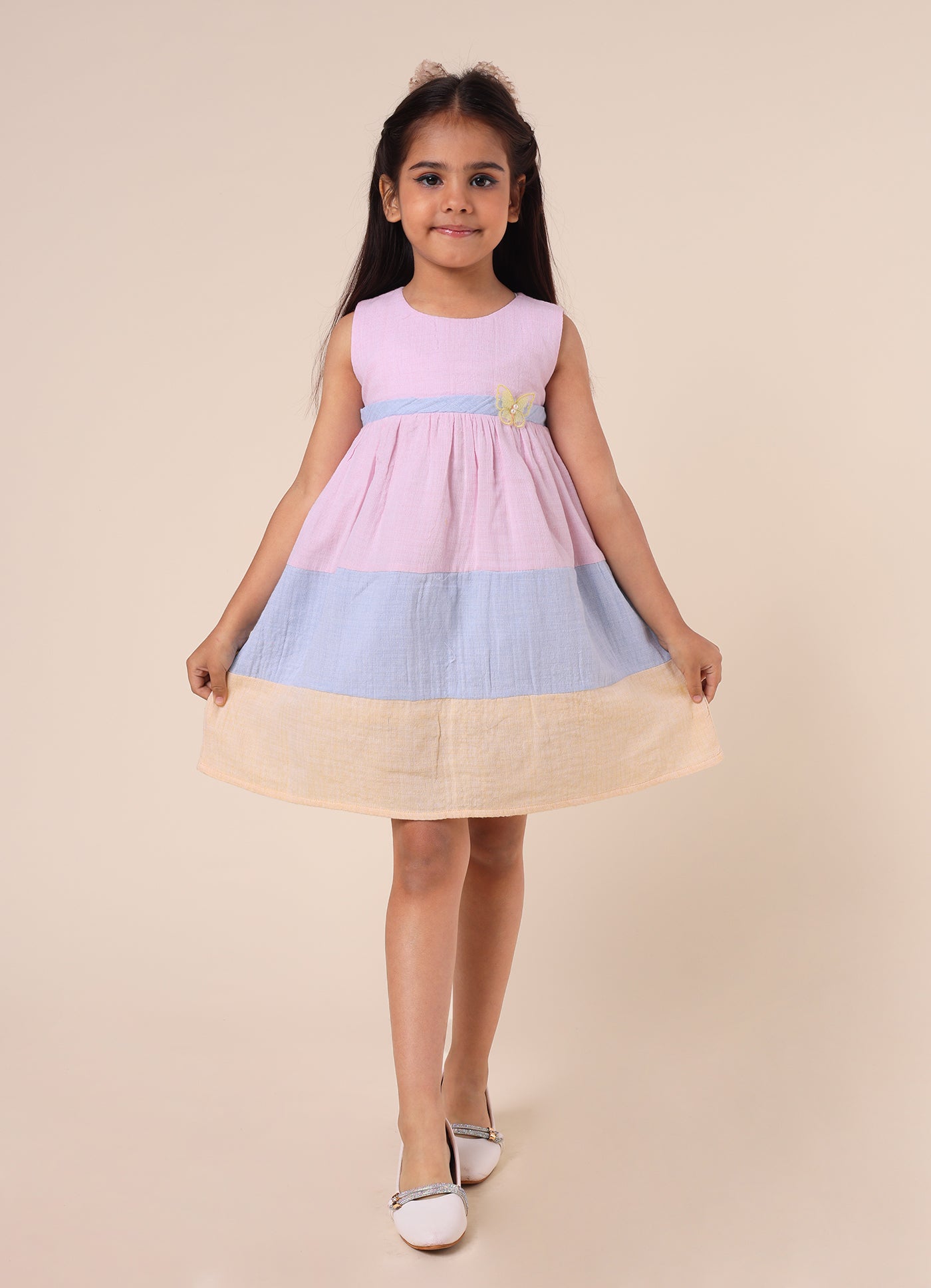 Multicolour Linen Dress