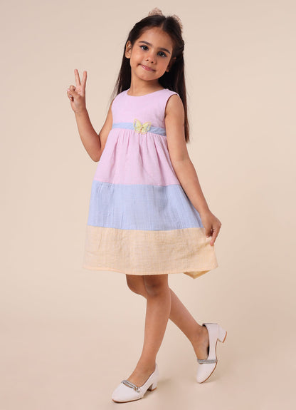 Multicolour Linen Dress