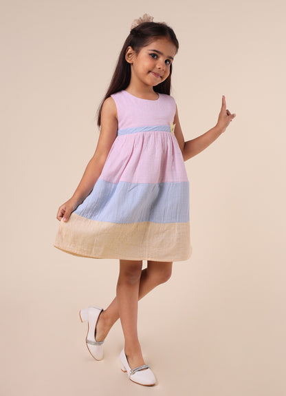 Multicolour Linen Dress