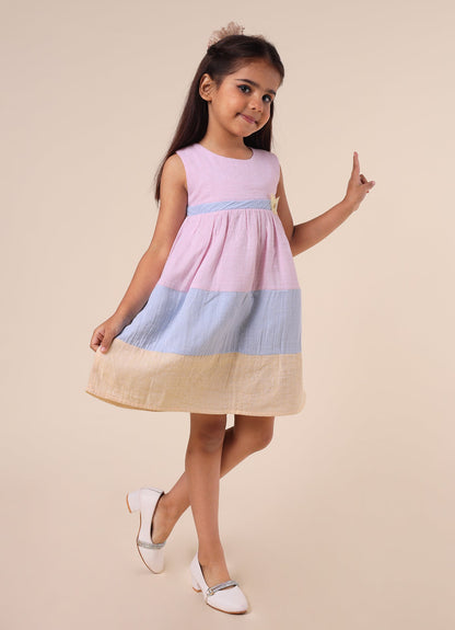 Multicolour Linen Dress