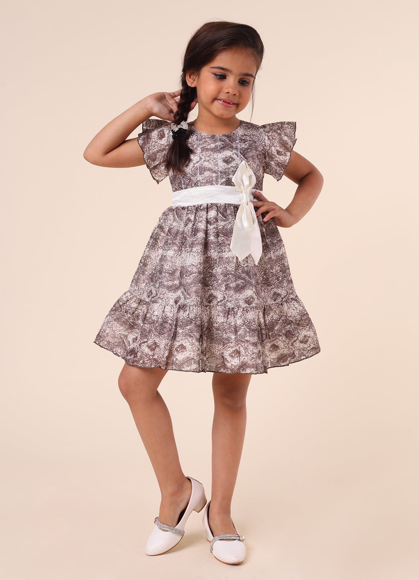 Party Wear Dress with Bow