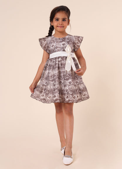 Party Wear Dress with Bow