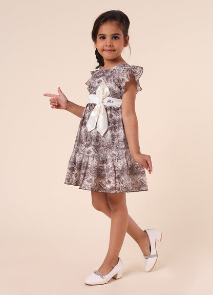 Party Wear Dress with Bow