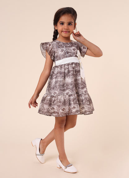 Party Wear Dress with Bow