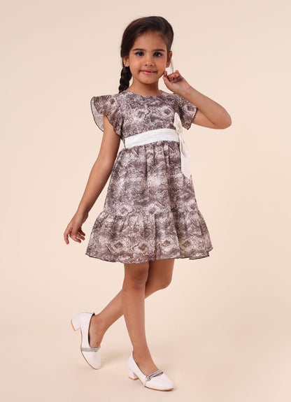 Party Wear Dress with Bow