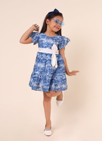 Party Wear Dress with Bow