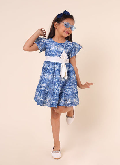 Party Wear Dress with Bow