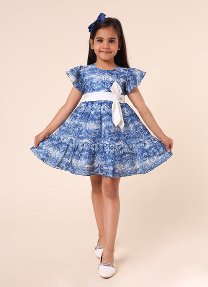 Party Wear Dress with Bow