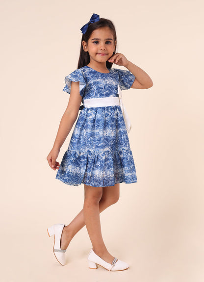 Party Wear Dress with Bow