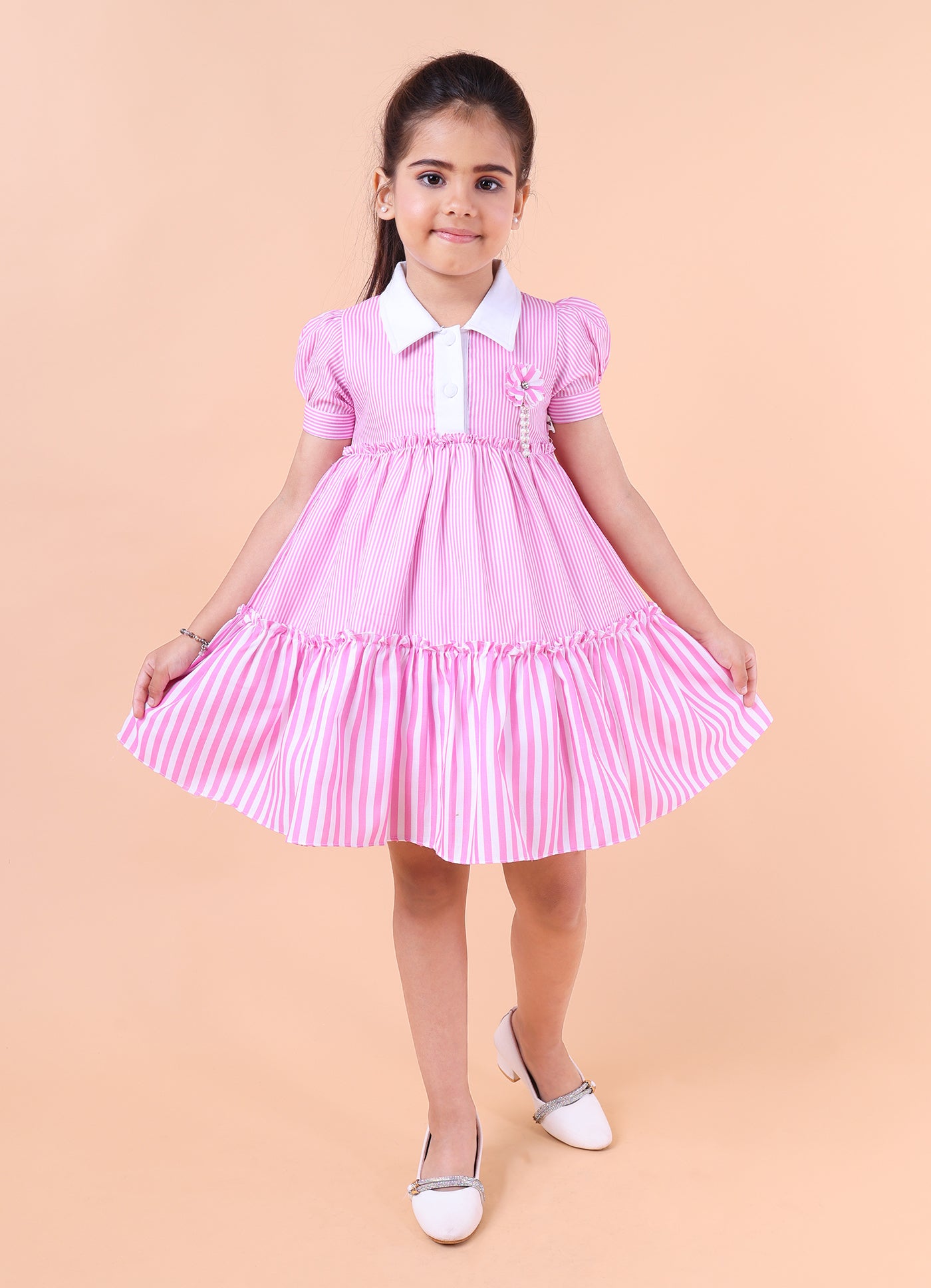 Shirt Striped Dress