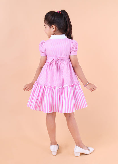 Shirt Striped Dress