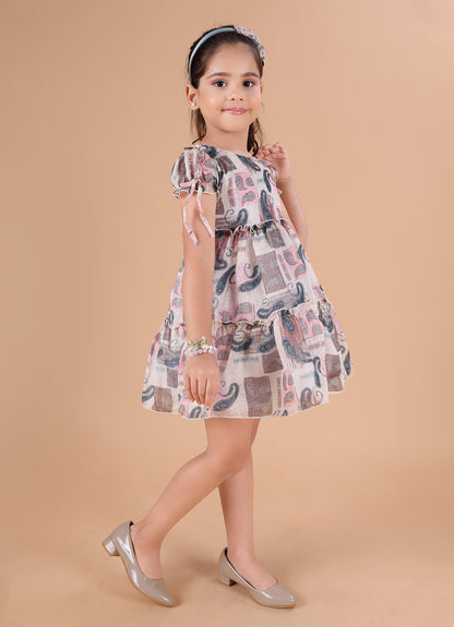 Printed Chiffon Dress