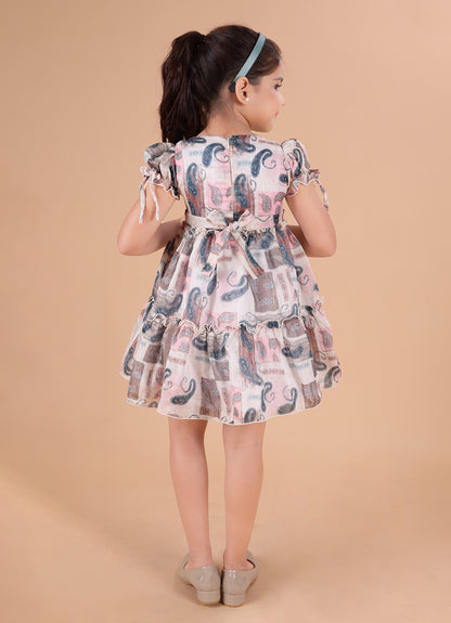 Printed Chiffon Dress