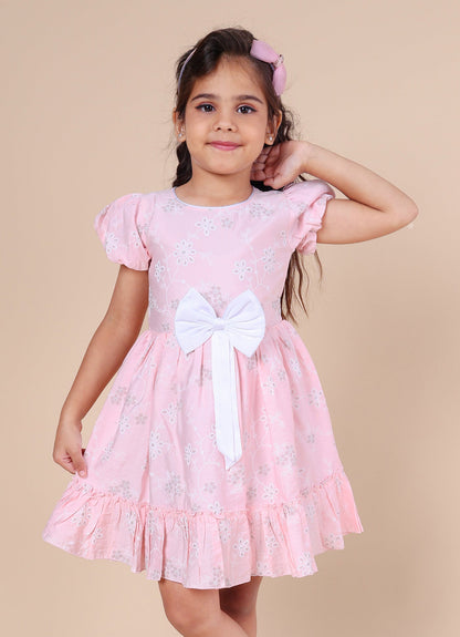 Pink Mermaid Cotton Girls Dress