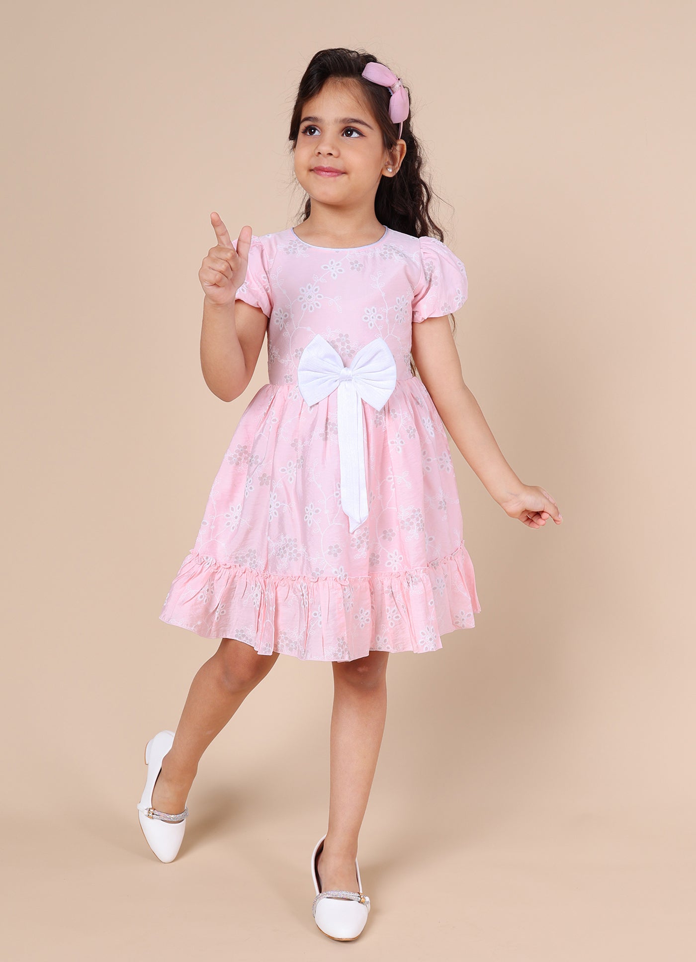 Pink Mermaid Cotton Girls Dress