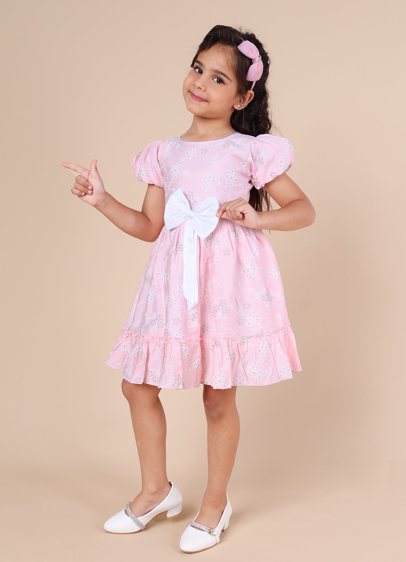 Pink Mermaid Cotton Girls Dress