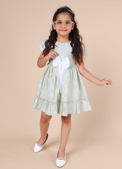 Pink Mermaid Cotton Girls Dress