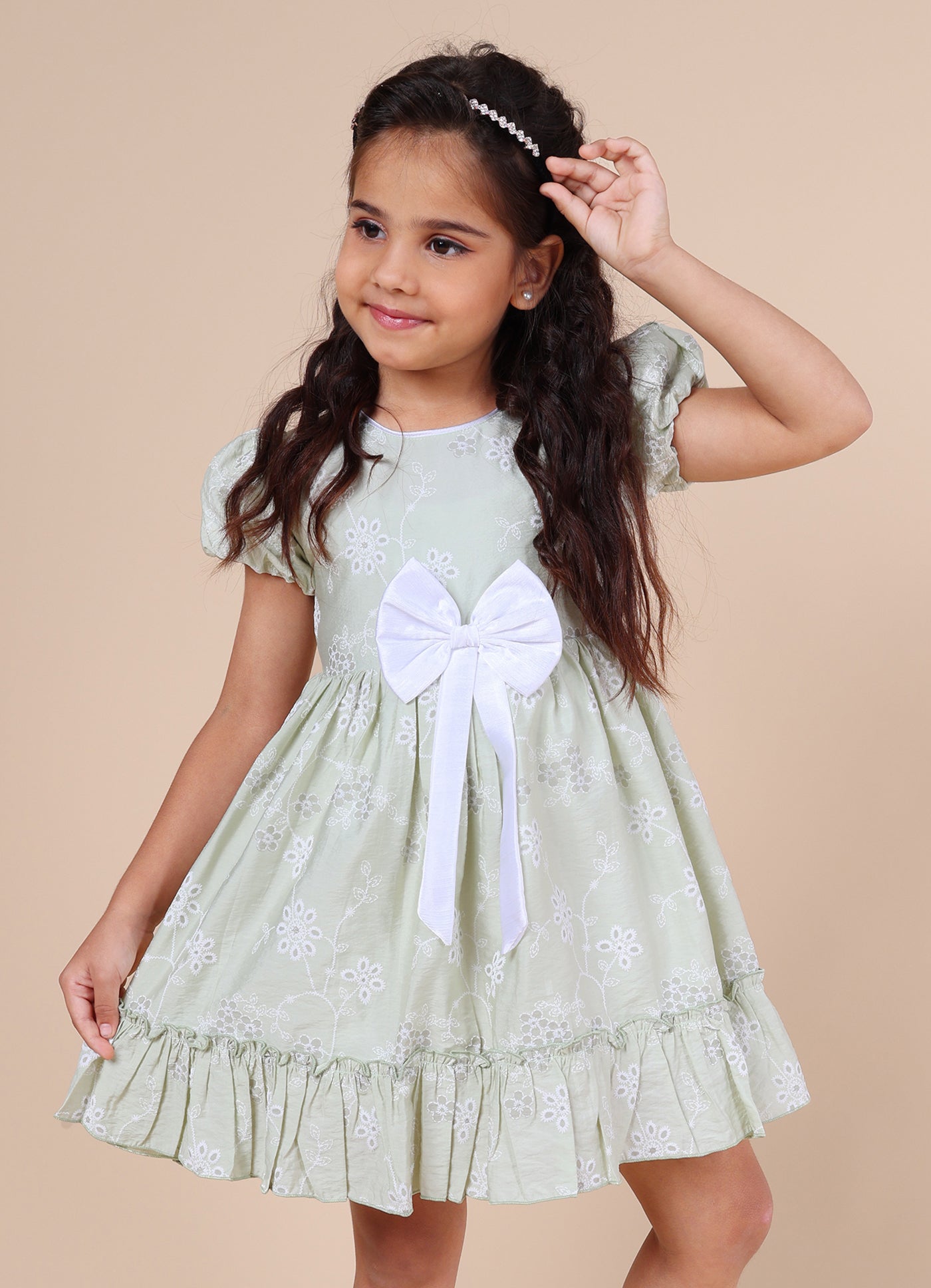 Pink Mermaid Cotton Girls Dress