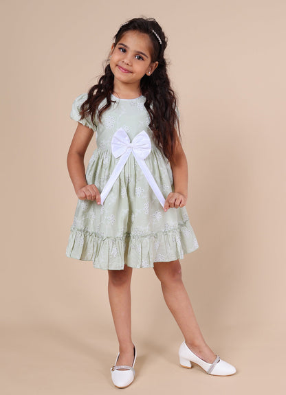 Pink Mermaid Cotton Girls Dress