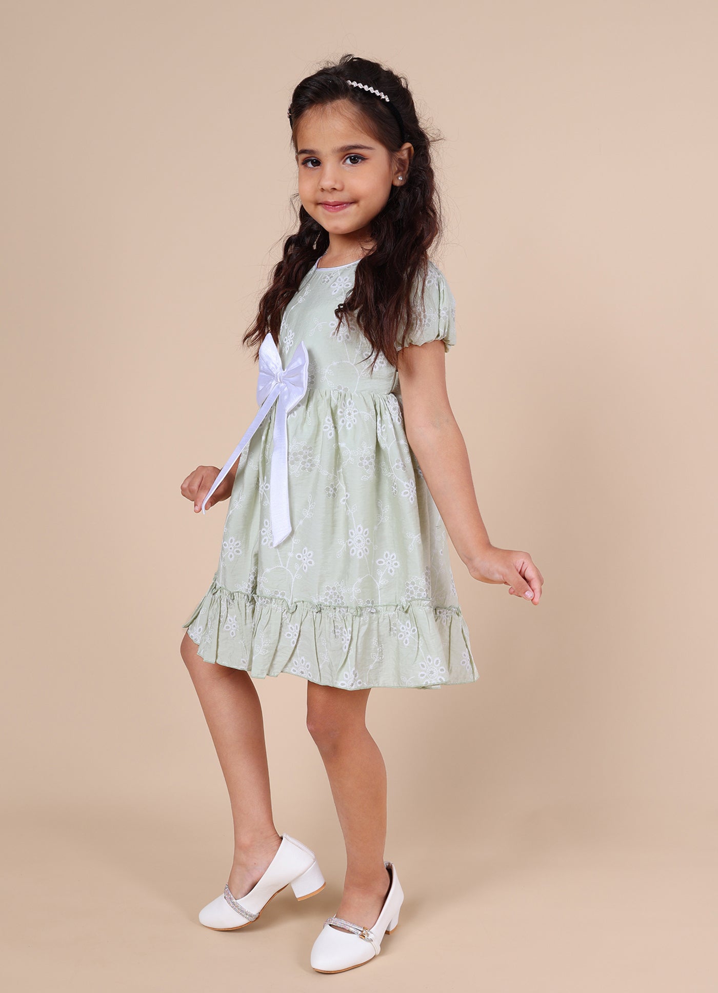 Pink Mermaid Cotton Girls Dress