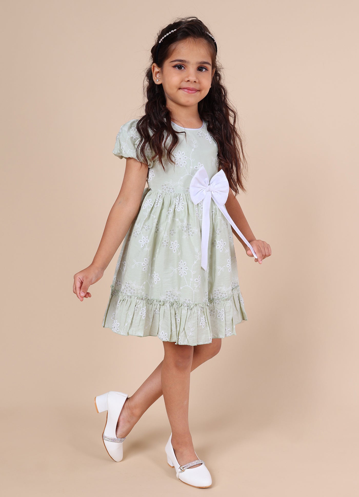 Pink Mermaid Cotton Girls Dress