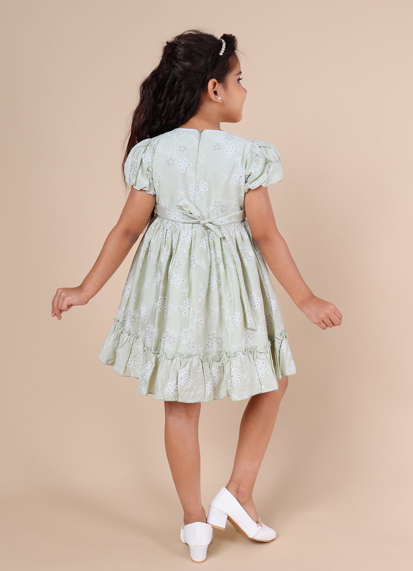 Pink Mermaid Cotton Girls Dress