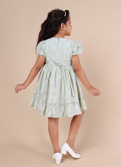 Pink Mermaid Cotton Girls Dress