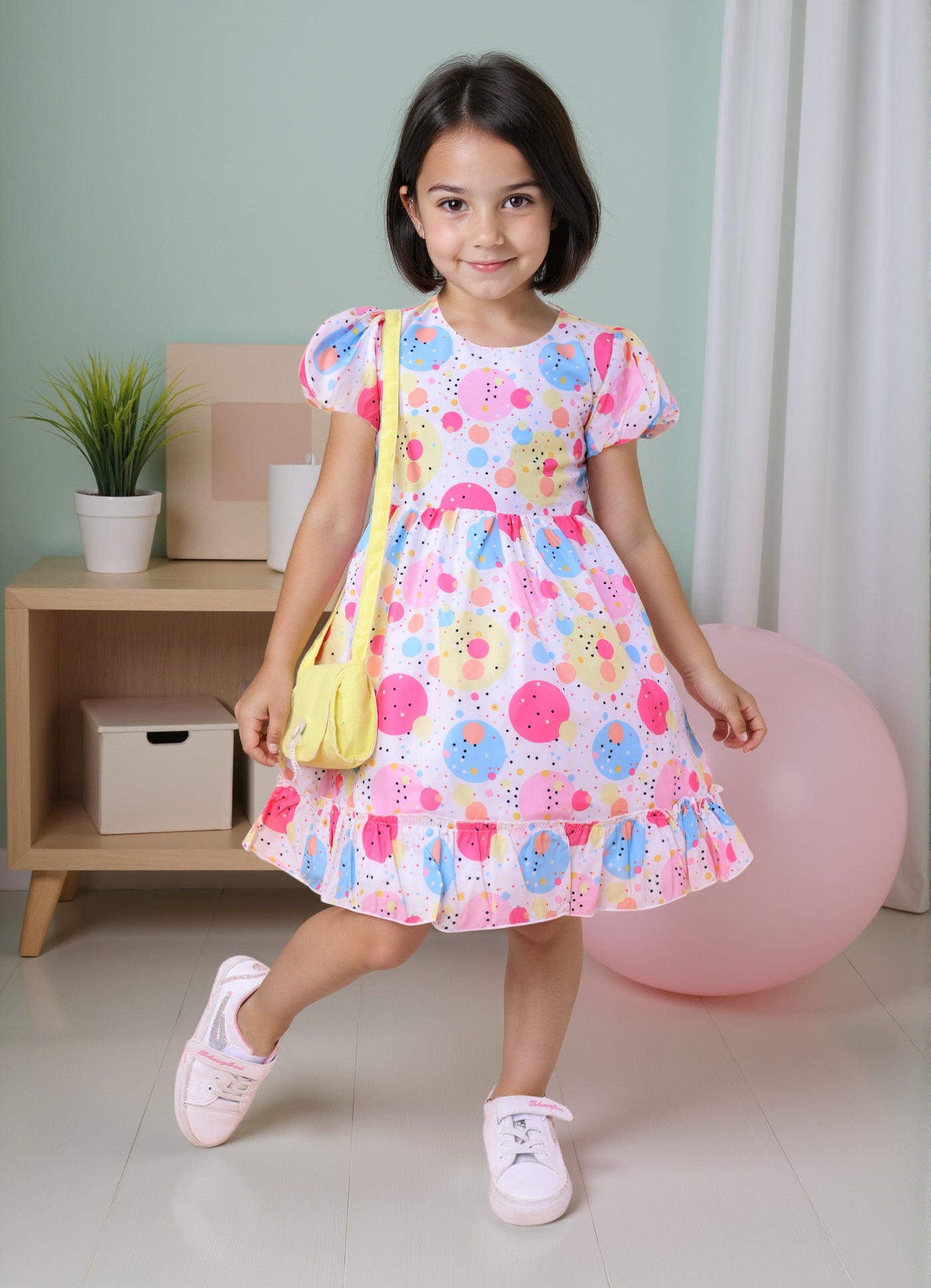 Bubbles Dress with Bag
