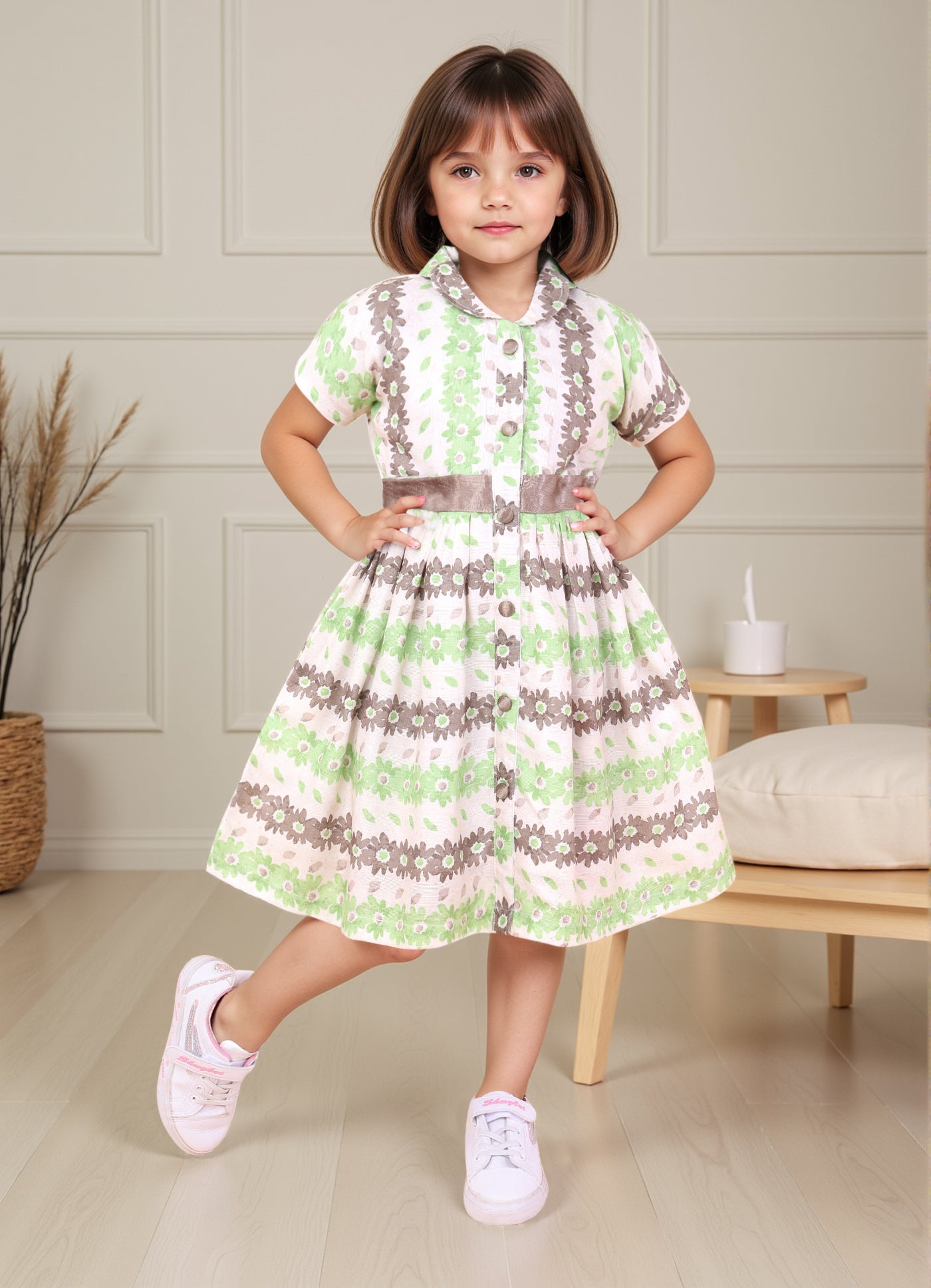 Meadow Bloom Shirt Dress