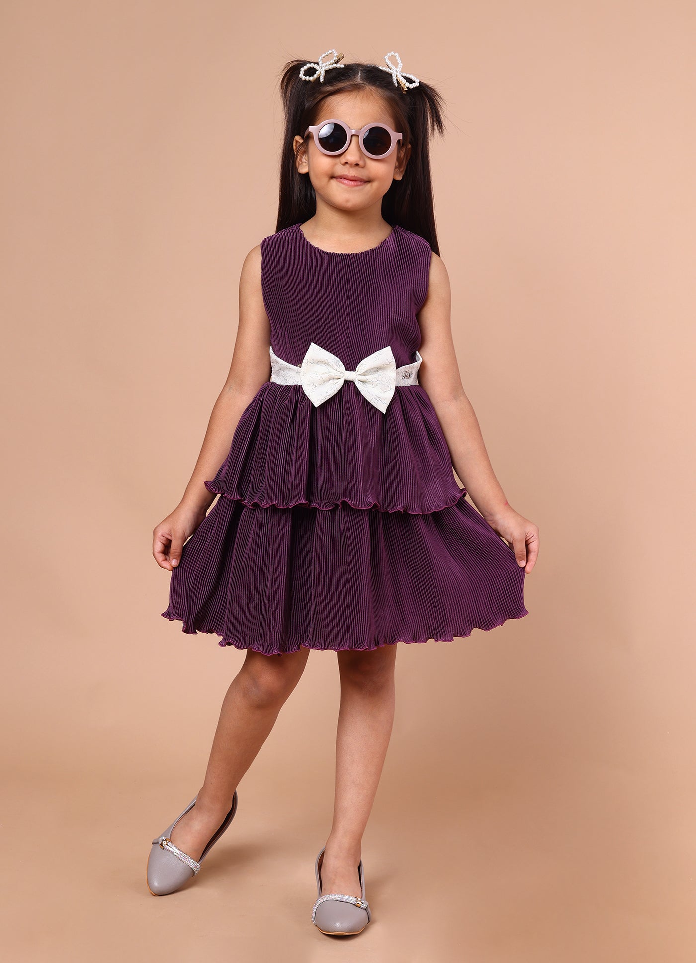 Pleated Party Dress