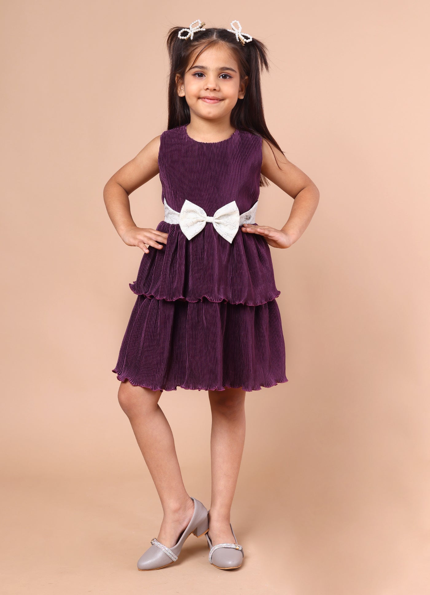 Pleated Party Dress
