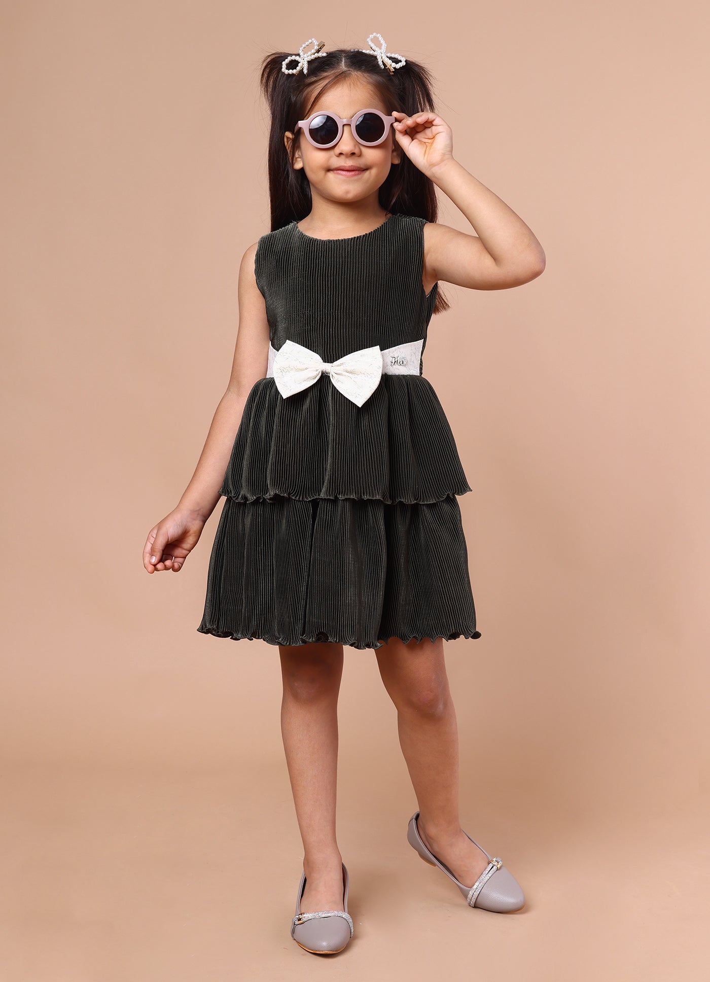 Pleated Party Dress