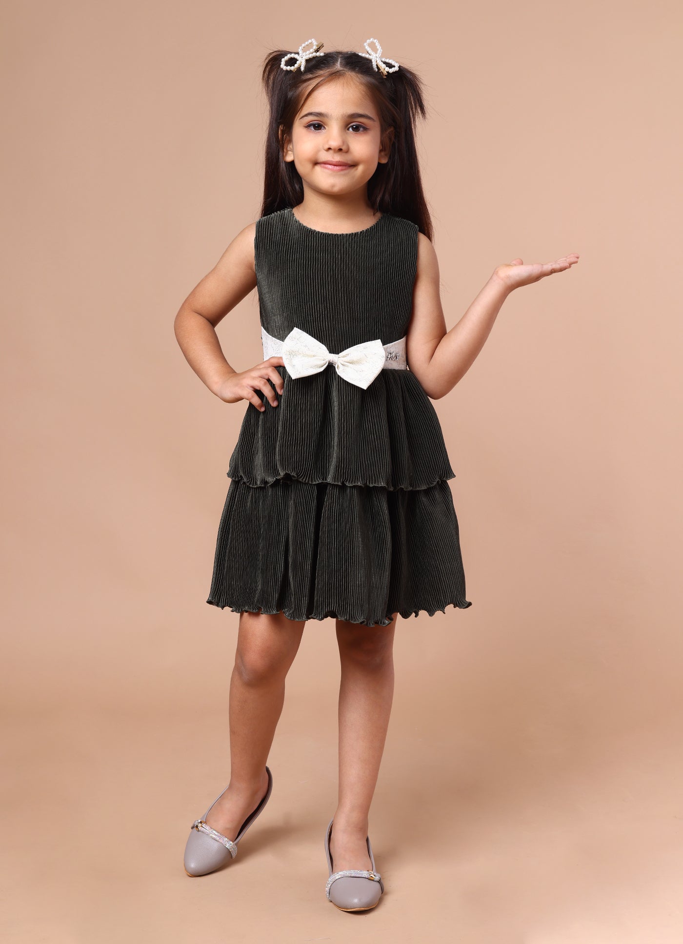 Pleated Party Dress