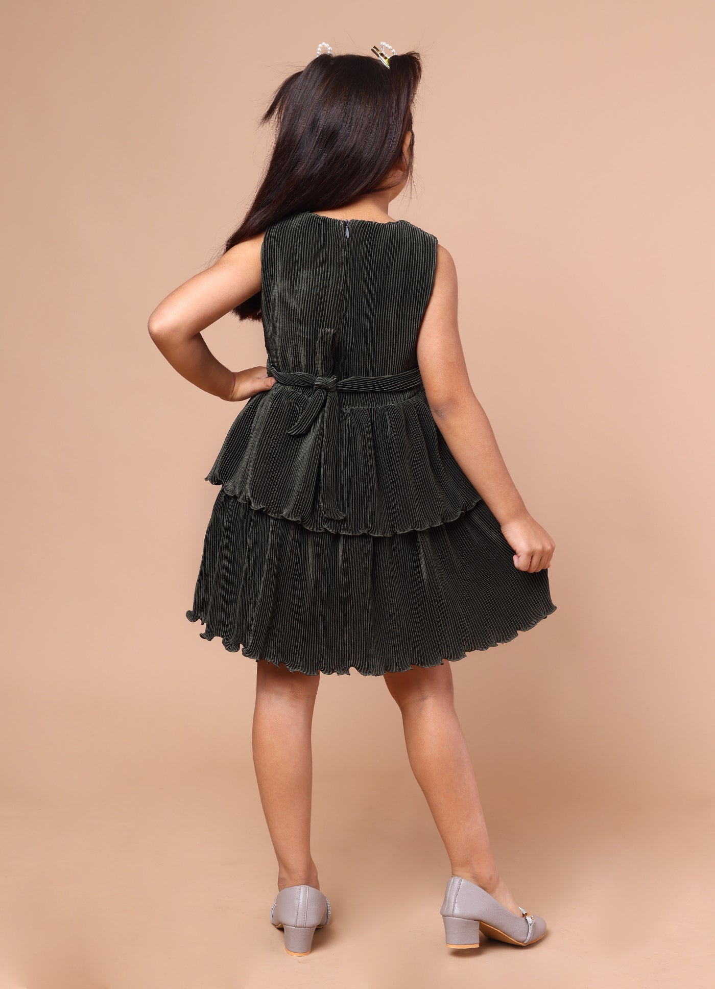 Pleated Party Dress