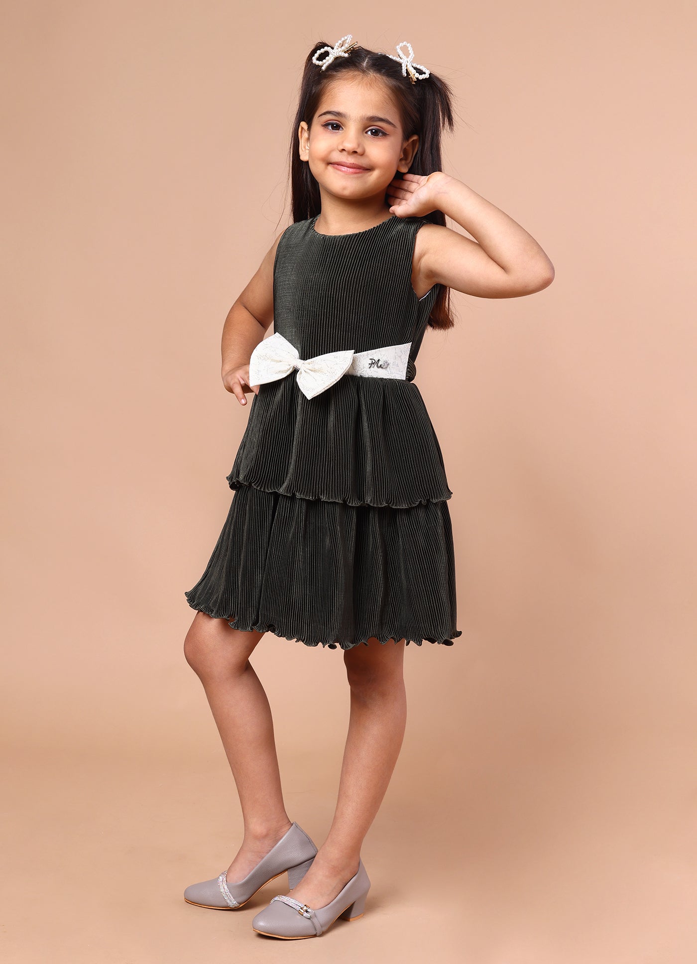 Pleated Party Dress