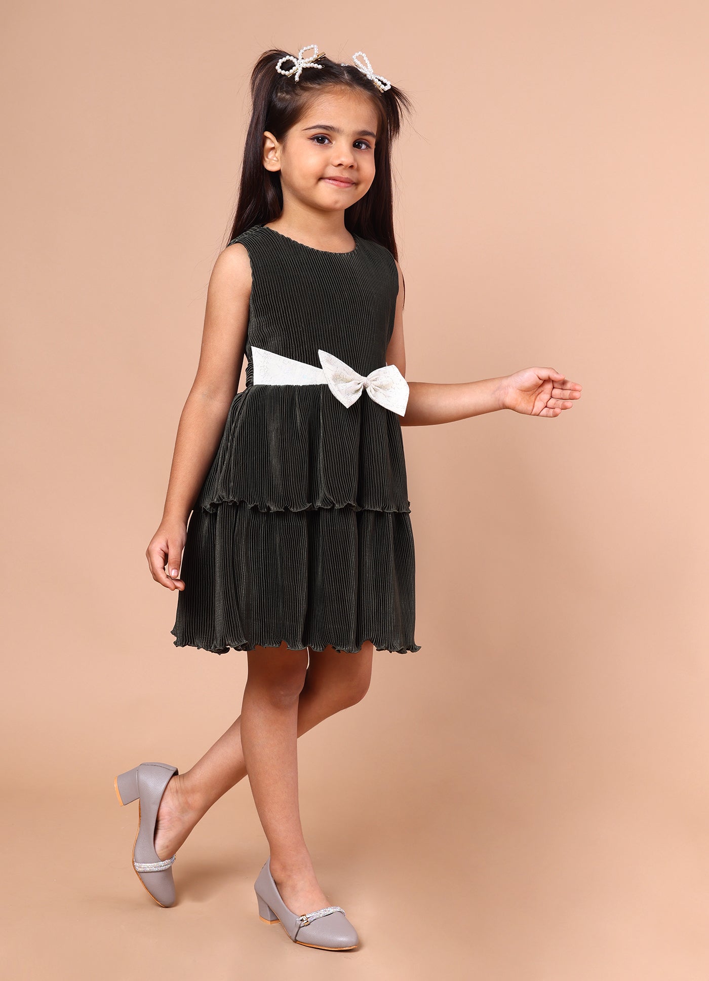 Pleated Party Dress