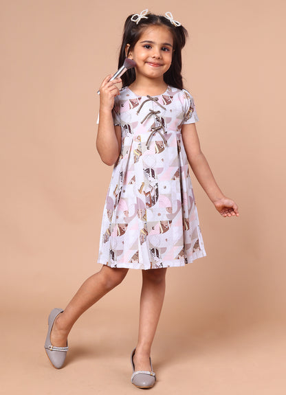 Abstract Printed Dress