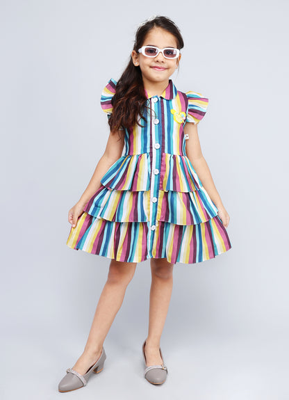 Stylish Collar Frock