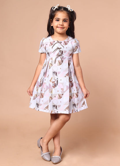 Abstract Printed Dress