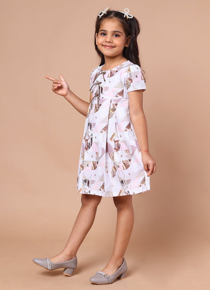 Abstract Printed Dress