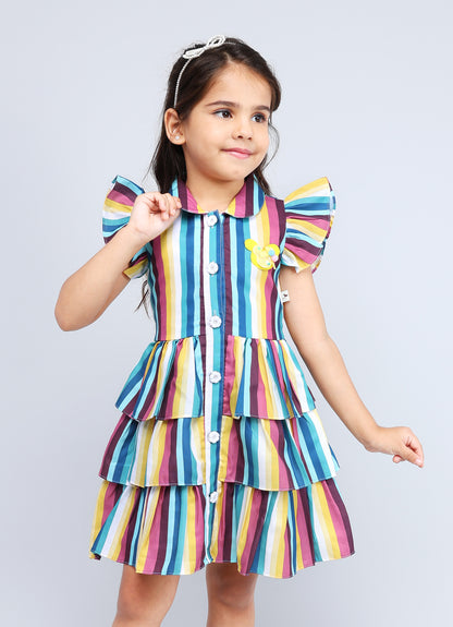 Stylish Collar Frock