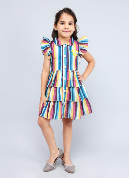 Stylish Collar Frock