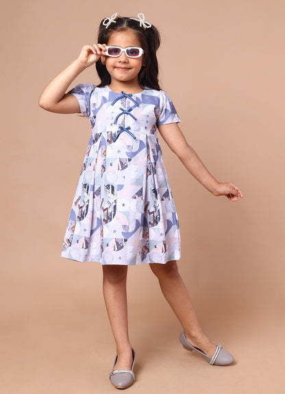 Abstract Printed Dress