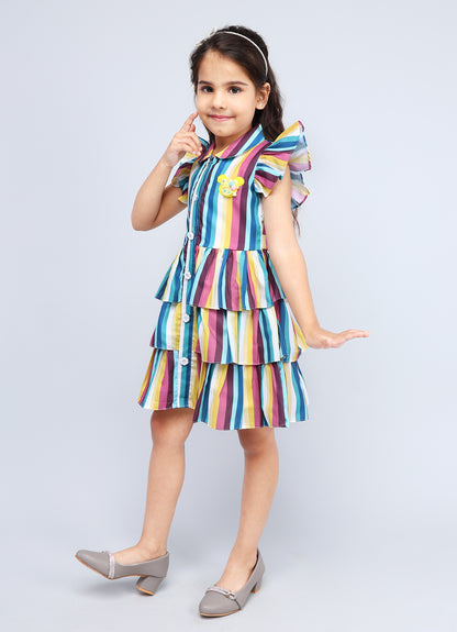 Stylish Collar Frock