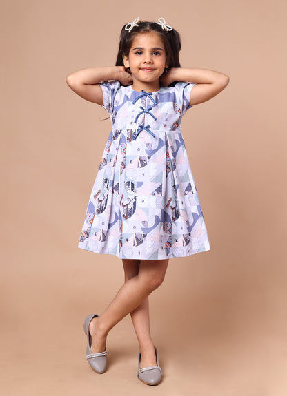 Abstract Printed Dress