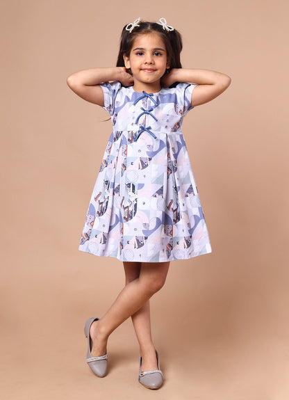 Abstract Printed Dress