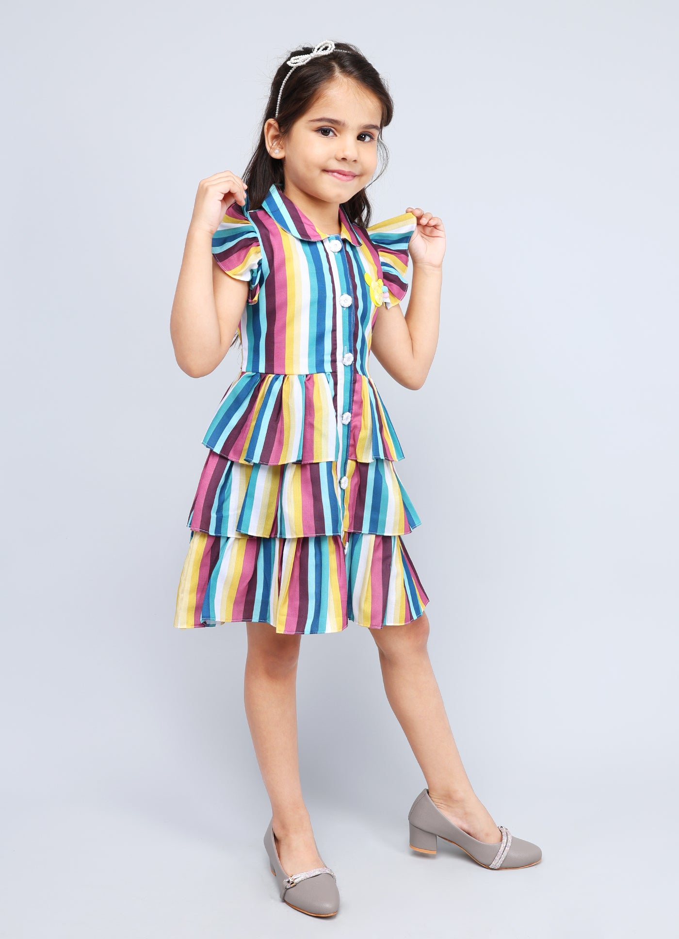 Stylish Collar Frock